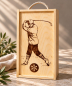 Preview: 3er Wein-Holzkiste „Golf“ – Geschenkbox für 3 Flaschen